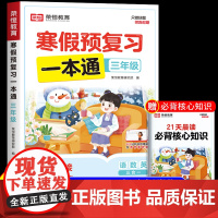 2025寒假预复习一本通三年级上册寒假作业全套语文数学英语北师版新教材三合一小学3年级下册寒假衔接同步练习册每日一练专项