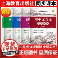 初中文言文完全解读 六七八年级九/678年级9 全一册课外文言文知识大全 与版教材配套 初中文言文全解一本通 上海教育出