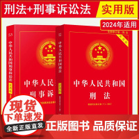 正版2024年版适用中华人民共和国刑法+刑事诉讼法实用版 刑法修正案十二 2023中国刑法典最新版刑诉法法规法条书籍 中