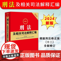 正版2024年版新刑法及相关司法解释汇编 根据刑法修正案十二修订 中华人民共和国刑法典最新版法律法规刑法总则立案标准法律