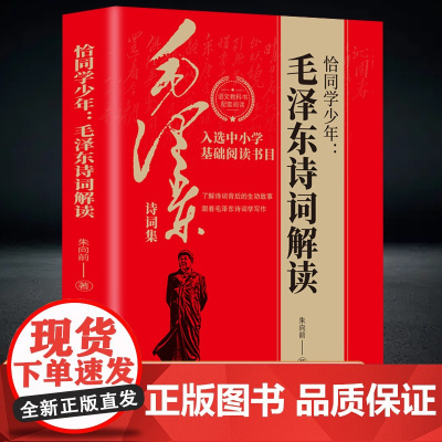恰同学少年毛泽东诗词解读 朱向前著