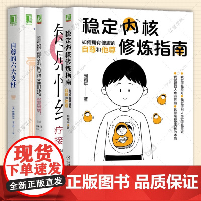 3册 稳定内核修炼指南如何拥有健康的自尊和他尊 刘翔平+拥抱你的敏感情绪疗愈情绪接纳自我+自尊的六大支柱 情绪管理积极心