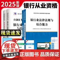 2025全新银行从业资格考试教材+真题汇编与上机题库(4册套装):风险管理+银行业法律法规与综合能力