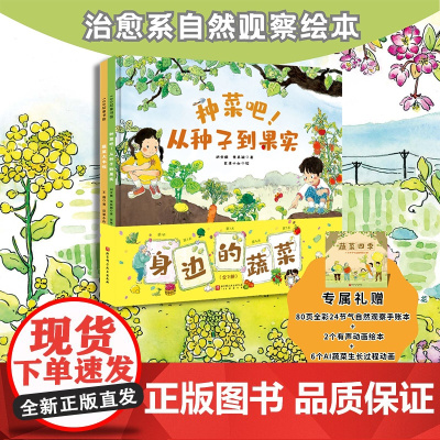 童书 身边的蔬菜给孩子的果蔬观察笔记 蔬菜+水果 6-13岁中小学生儿童课外阅读作文大自然观察笔记探索植物科普艺术绘本书