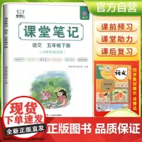 2025春学霸课堂笔记五年级下册语文人教部编版 小学课本教材同步讲解教材全解预习复习资料学霸课堂笔记智慧仁