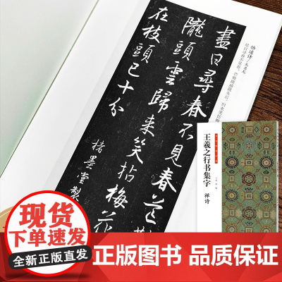 禅诗 王羲之行书集字 收录怀仁王羲之书圣教序兰亭序手札等集字古诗词作品集 初学者行书毛笔书法入门书籍学生临摹练字帖碑帖宋