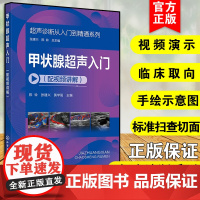 正版 超声诊断从入门到精通系列 甲状腺超声入门 配视频讲解 超声入门影像读片指南 超声断面图体位图手绘示意图 医学影像