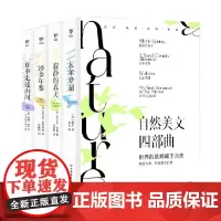 自然美文四部曲 瓦尔登湖+寂静的春天+沙乡年鉴+夏季走过山间 梭罗等 著 文学