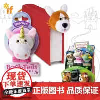 [校园]英国IF动物书签新款毛绒公仔玩偶书夹 童趣文具礼品少儿礼物学生可爱卡通女生 文创