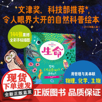生命 6-12岁 米莎布莱斯 著 融合艺术 哲学与科学的绝美手绘生命简史 用诗意和美串起人类 自然 宇宙和197个硬核科