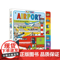 英文原版 玩玩镇 飞机场 Playtown Airport Lift the Flap