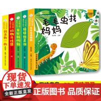 小笨熊 启智洞洞书系列(全套5册)猜猜.数一数.车轮.动物马戏团.毛毛虫
