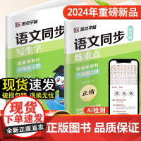 墨点字帖 2025秋六年级上册语文同步练字帖全能版 语文新教材同步写生字练重点楷书练字本描红本6年级硬笔书法字帖