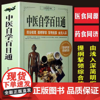 中医自学百日通 学习中医诊断中医基础理论中医学黄帝内经本草纲目中医药入门医学全书中医诊断学三个月学懂中医入门知