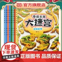 儿童迷宫书奇迹之旅大迷宫全8册3-4-5-6-7岁智力开发思维训练益智游戏书籍