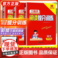 初中语文三段式阅读提分训练册 七八九年级阅读理解公式法 视频讲解 7-9年级语文阅读理解专项训练书技巧方法一本阅读训练