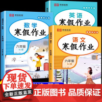 全3册六年级寒假作业语数英RJ人教版 扫码获领取资源同步练习册6年级语文数学寒假作业暑假作业衔接教材小学专项训练试卷测试