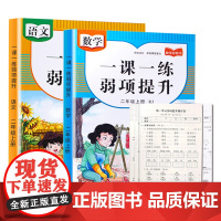 正版书籍 二年级上册语文+数学(全2册)一课一练弱项提升同步练习专项训练同步人教版 单元+期中+期末提升测评试卷