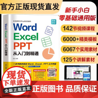 word excel ppt从入门到精通 23年新版电脑办公软件学习表格制作教程书计算机函数公式应用大全教材 文员财务
