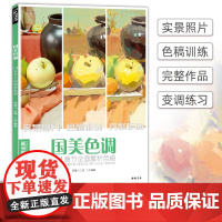 国美色调色彩静物色稿训练临摹书水粉写生对画照片花质感零基础sh