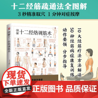 图解十二经络调筋术 十二经筋疏通法全图解 一学就会 50种经筋病症的康复训练 12种经筋功用介绍 10大经筋疗法方法解读