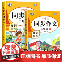 同步作文二年级上下2册 小学生写作能力提升优秀满分获奖作文好词好句好段小学生2年级写作专项训练黄冈作文大全6-9岁写作方