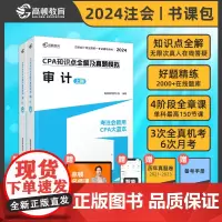 高顿教育2024注册会计师辅导教材 CPA审计 2024年CPA知识点全解及真题模拟 考注会就用CPA大蓝本