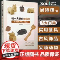 木工玩偶雕刻工具书全书 硬木头雕出软萌感 木雕木工书籍小物手作自学教程 木雕书餐具家具手工雕刻木工全书