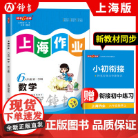 钟书金牌上海作业数学6年级上六年级第一学期数学全新修订版上海地区常备教辅小学教辅课外辅导读物