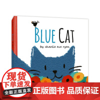 小蓝猫Blue Cat英语原版 绘本 英语启蒙 英语学习 睡前故事 安抚情绪 正版