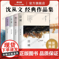 沈从文经典作品集 4册 边城 湘行散记 长河 龙凤艺术 语文课外阅读名家书单文学散文名著作文写作参考素材正版史铁生我与地
