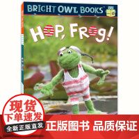 猫头鹰自然拼读:蹦跳大赛(短元音o)Bright Owl Books: Hop Frog美国原版 基础元音 提高口语能力
