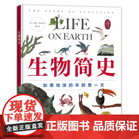 生物简史——如果地球的年龄是一天 3-6-7-10岁 科普绘本 凯迪克奖得主史蒂夫·詹金斯作品 生物进化 拼贴画