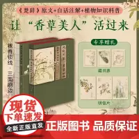 风吹兰芷芳华如故:楚辞草木画谱[裸脊锁线三面刷边 彭晓英陈湘主编,马溆阳胡璇何飞鸿许若炜绘 中国古典浪漫主义文学古典诗词
