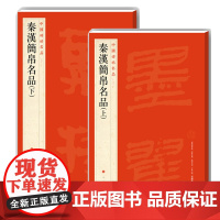 中国碑帖名品十九 秦汉简帛名品上下2本组合 碑帖软笔毛笔书法练字帖 上海书画出版社
