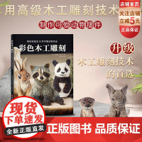 彩色木工雕刻 提高雕刻水平 制作可爱动物摆件 细致步骤 独特烙画技巧 详尽大师讲解 北京科学技术
