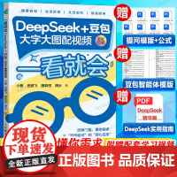 deepseek教程书籍 一看就会DeepSeek+豆包 大字大图配套视频 deepseek从入门到精通实用操作指 人人