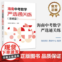 店 海南中考数学严选通关练 基础篇 共2册 海南果仁教研中心 初中一二三年级学生数学辅导书 历年真题解析解题技巧大全