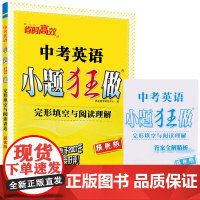 2025版春 恩波教育中考英语小题狂做提优版 完形填空与阅读表达 中考初三总复习专题突破滚动强化提优梳理突破含参考答案