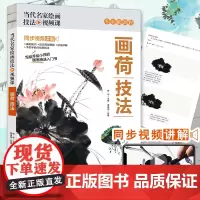 正版 当代名家绘画技法视频课画荷技法 荷花莲蓬荷叶写意画 国画爱好者初学新手入门技法基础教程美术绘画写生画书
