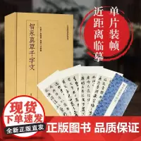 智永真草千字文墨迹 近距离临摹卡片碑帖丛刊高清原碑帖单片装帧便临摹简体旁注 中国碑帖名品教程毛笔书法 行书草书毛笔书法字