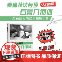 素描技法专项入门教程 石膏几何体 素描速写静物石膏几何体美术绘画临摹画册素描基础教程素描书入门教程书籍