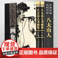 八大山人画集中国现代名家画集 16开函套铜版纸彩印精装2册 中国十大名画家朱耷画集书画精品集花鸟山水画谱书籍