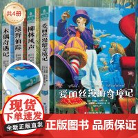 共4册世界名著爱丽丝漫游奇境记绿野仙踪柳林风声木偶奇遇记小学生课外书必读经典名著四五六年级7-12岁寒假适合小学生看的课