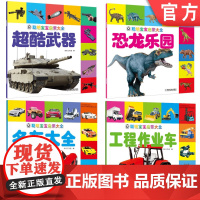 正版套装 聪明宝宝启蒙大全 恐龙乐园+超酷武器+工程作业车+名车大全 套装全4册 儿童幼儿早教启蒙认知绘本书籍
