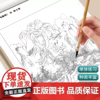 中国画白描入门描摹本国画工笔花卉人物美术套装画本工具描红书初学者画画临摹画册毛笔绘画练习教材