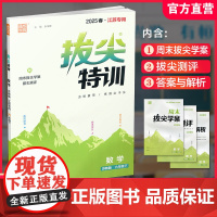 2025春 拔尖特训 数学 苏教版 六年级下册 江苏专用 小学教辅 高阶提优 同步练习 学生练习 通成学典 6下江苏凤凰