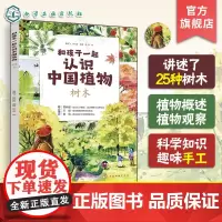 正版 和孩子一起认识中国植物 树木 植物科属花期果期分布区域外貌特征 精美写实的手绘图 儿童小学生植物科学知识科普图书籍