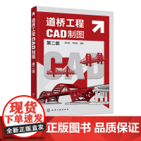 道桥工程CAD制图 第二版 道路设计 桥梁设计 道桥工程计算机辅助制图 零基础学道桥工程CAD绘图 道桥设计和施工技术