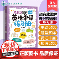 超有效图解初中英语单词练习册 题型多样 词汇丰富 1600个中考大纲词听读写全面考察 初中英语单词书 中学英语单词词汇一